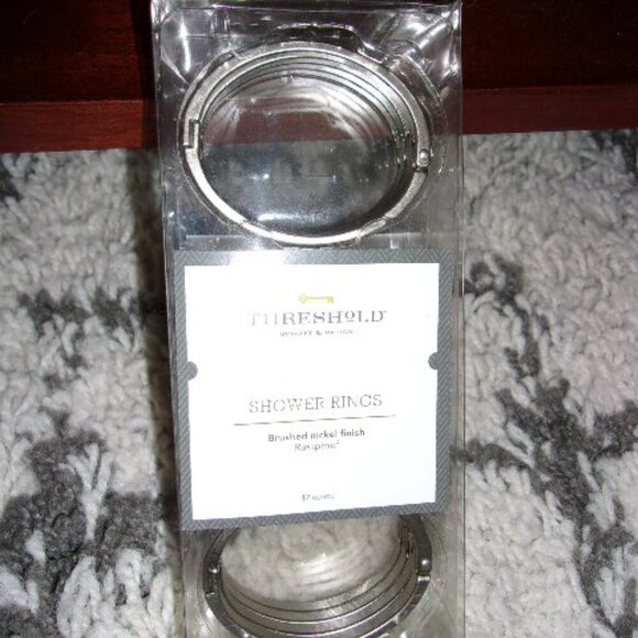 Rust Proof Oval Shower Ring Nickel - Threshold New - Picture 1 of 4